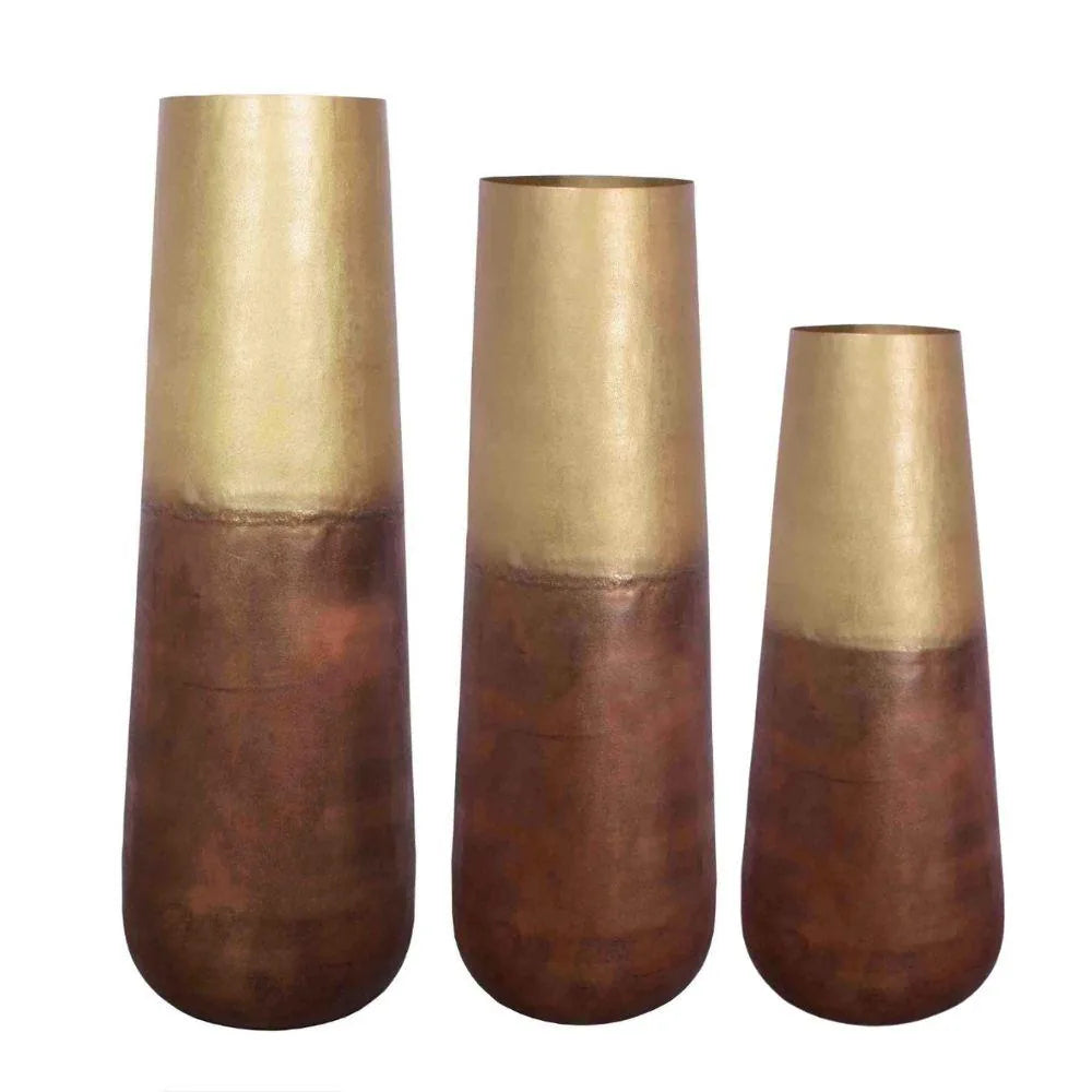 Calluna Brass Floor Vase