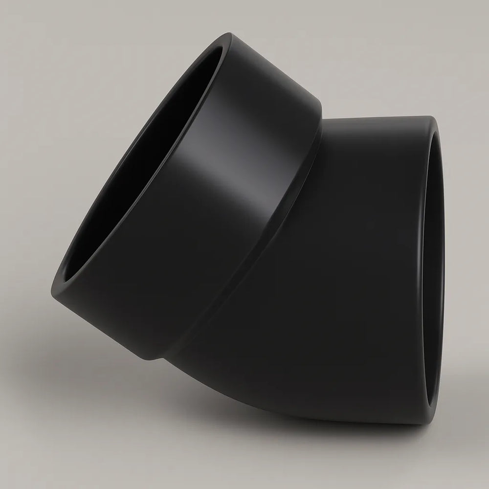 LESSO ABS 45° Street Elbow — Spigot × Hub DWV, cUPC Certified