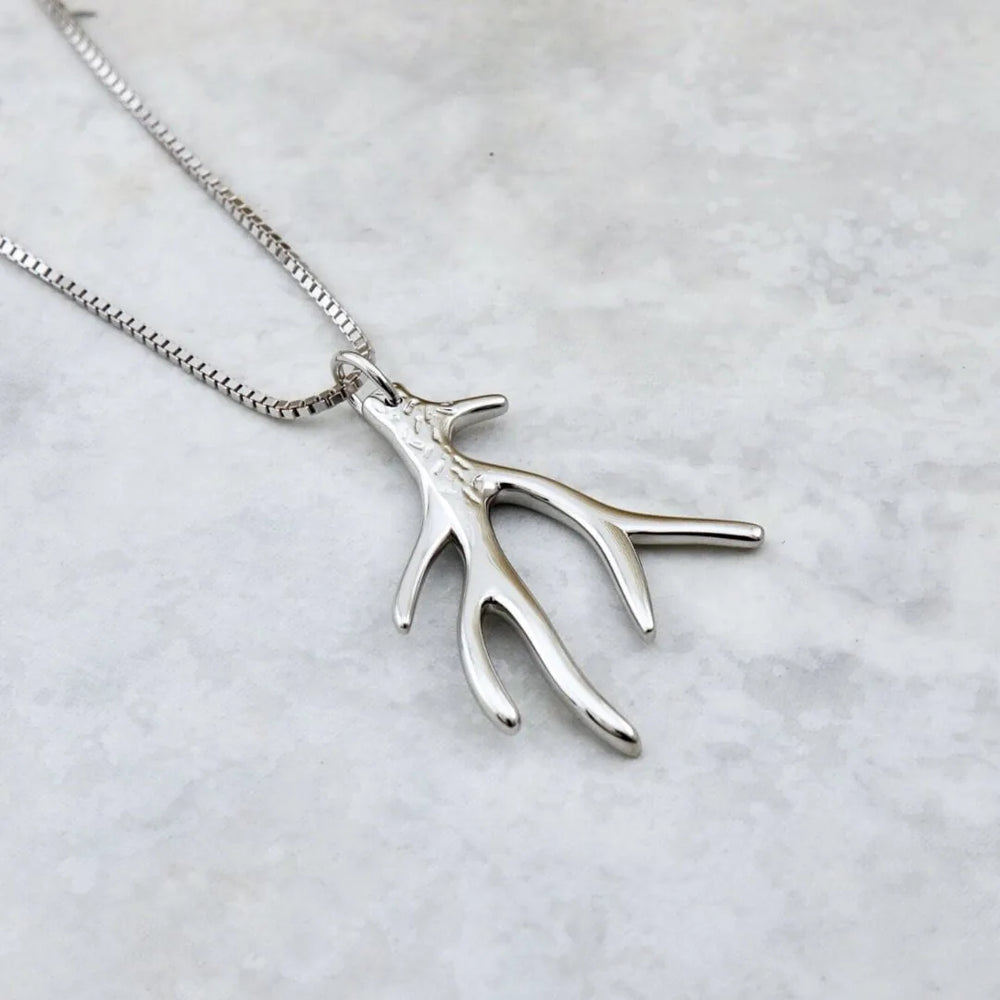 Collier Bois de cerf en argent sterling