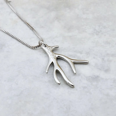 Collier Bois de cerf en argent sterling