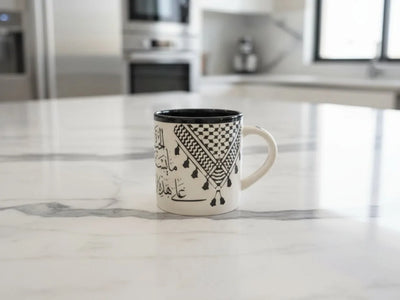 Tasse à café et thé en céramique faite à la main - Poterie de Palestine