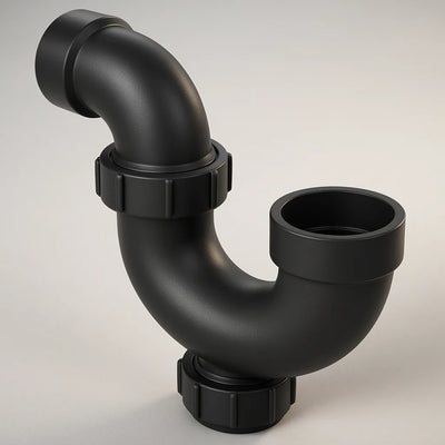 Siphon en ABS LESSO avec union et purge — 1½" mâle × mâle DWV, certifié cUPC