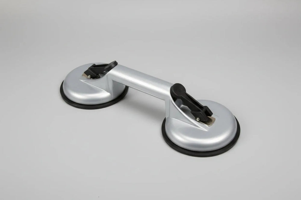 Aspirateur à ventouse double - aluminium