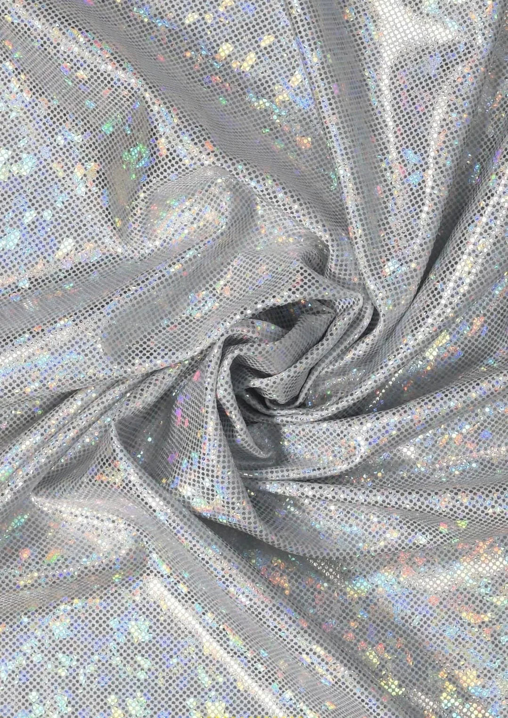 Tissu Spandex Effet Verre BrisÉ Holographique - 60" de large - Danse, Natation, Costume
