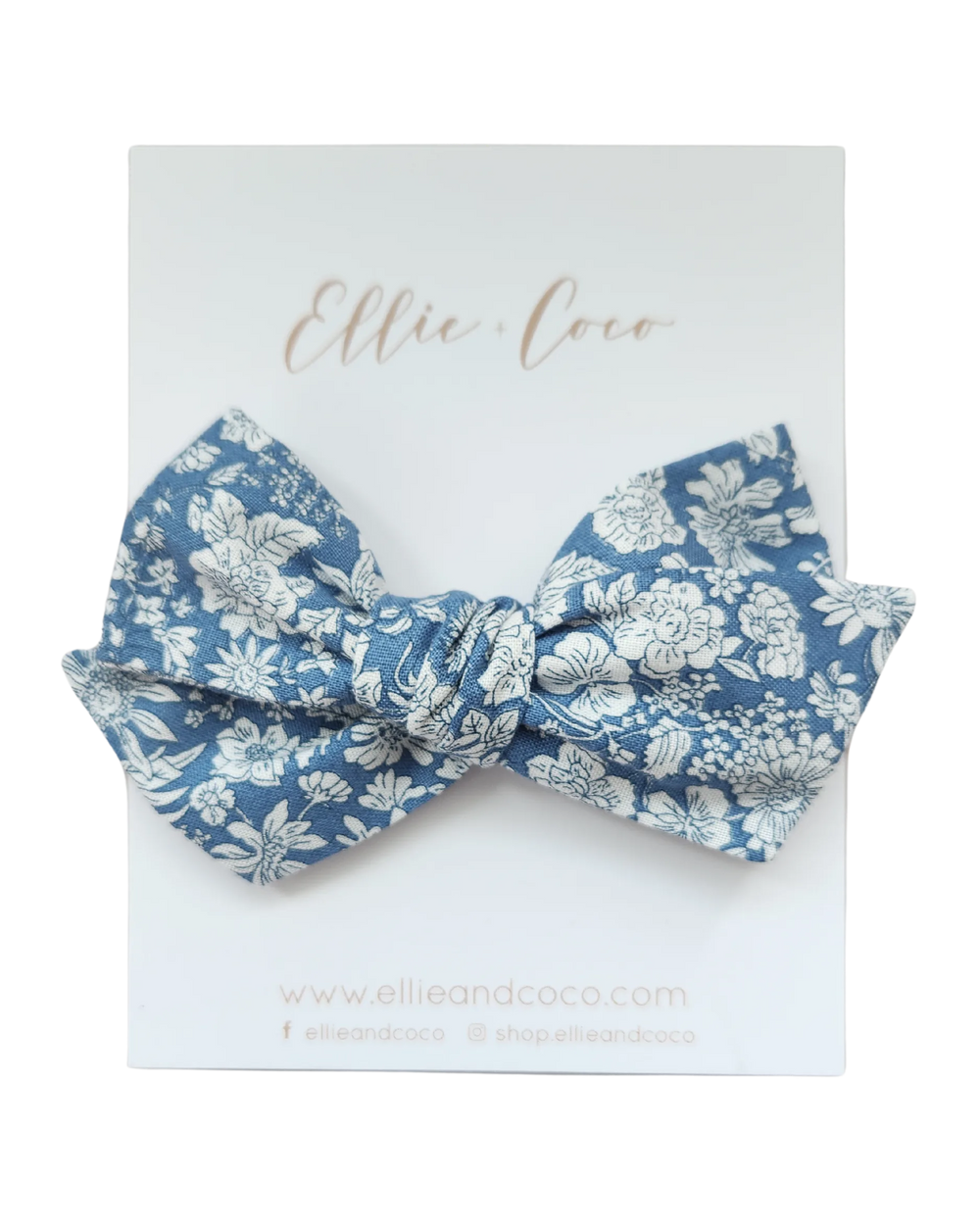 Nœud oversize style Chinoiserie bleu