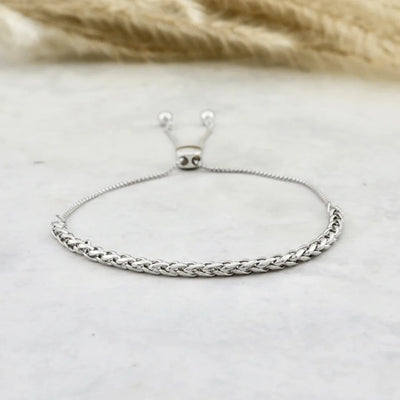 Sterling Silver Wheat Bracelet