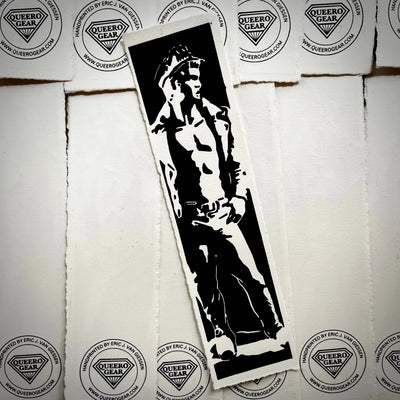 Leather David Bookmark | LINOCUT PRINT