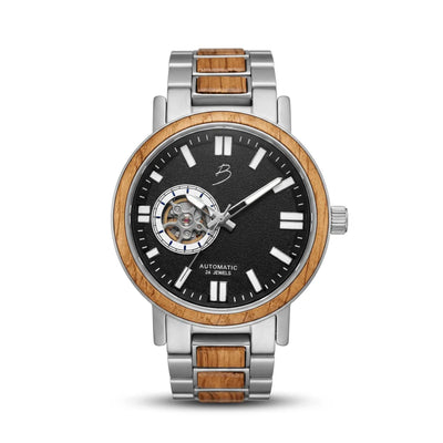 Montre Copernic en bois de baril de whisky recyclé