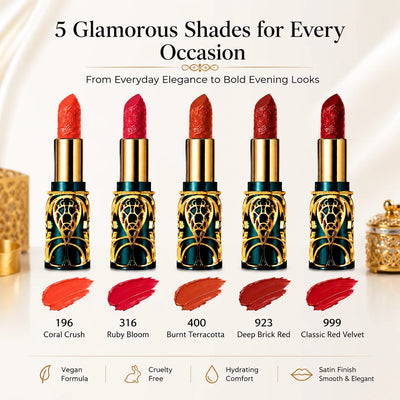 Soft Mist Satin Lipstick Set – 5 in1  Bold Shades