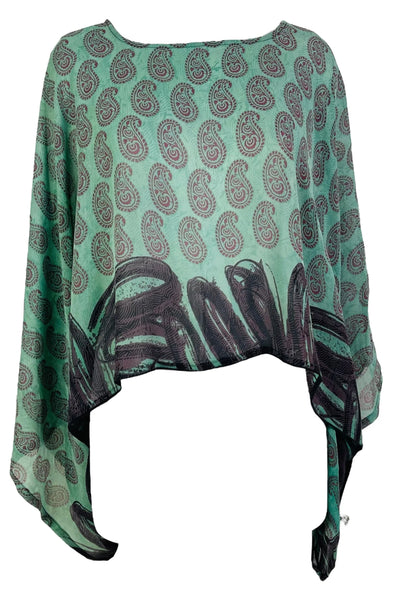 PRG7329 Haut à manches kimono en pure soie transparente Avatar