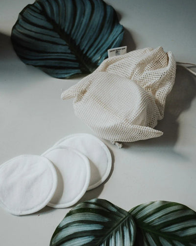 12x Tampons Démaquillants Réutilisables avec Sac