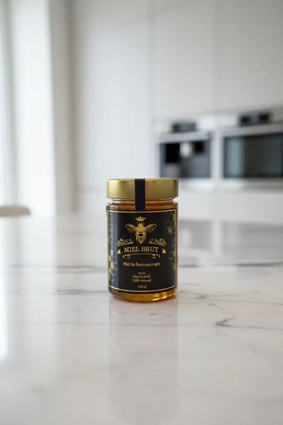 Mielbrut Miel Sauvage — Cru, Ambré & Récolté au Québec