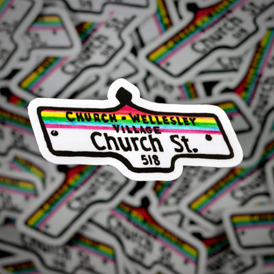 Church St. Sign Sticker