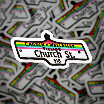 Autocollant Plaque Rue Church St.
