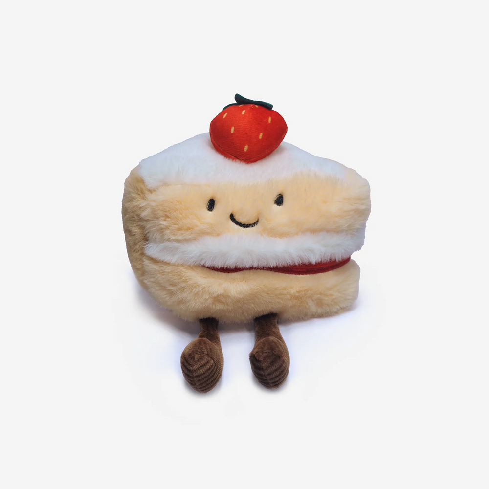 Strawberry Cake Slice Plush - 6 Inch