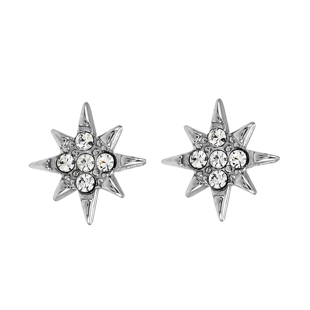 Style SARENBE Argent : Clous d'oreilles « Star Bright » en argent