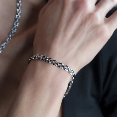 PROVINIA : Bracelet style montre rétro en argent