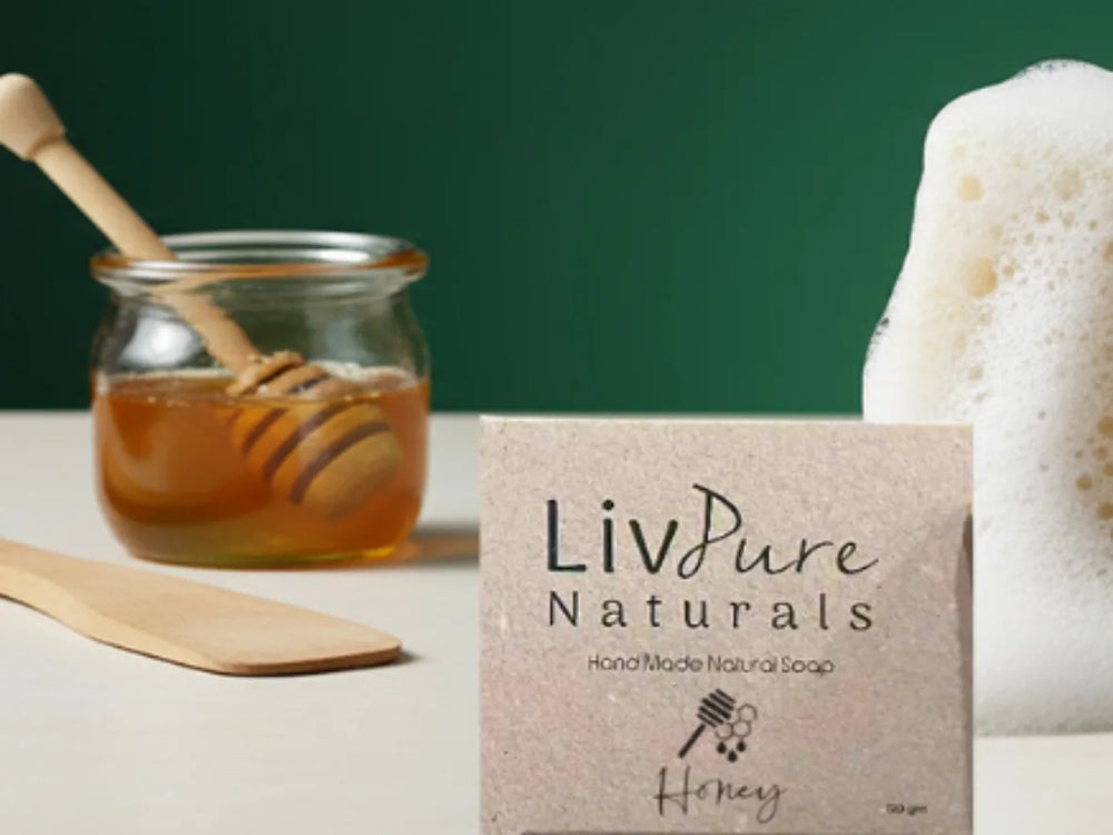 Savon artisanal au miel, hydratant et apaisant, soins naturels de Palestine