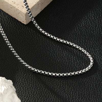 MOSI 24" : Collier à maillons entrelacés en argent pour femme ou homme