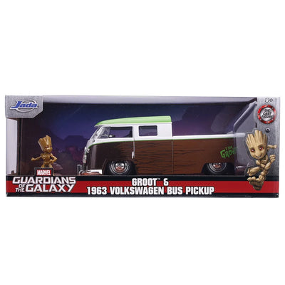 Groot with 1963 Volkswagon Bus Die Cast
