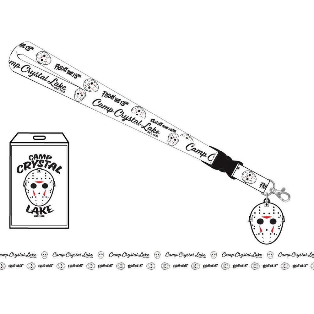 Friday The 13th - Jason Mask White Lanyard