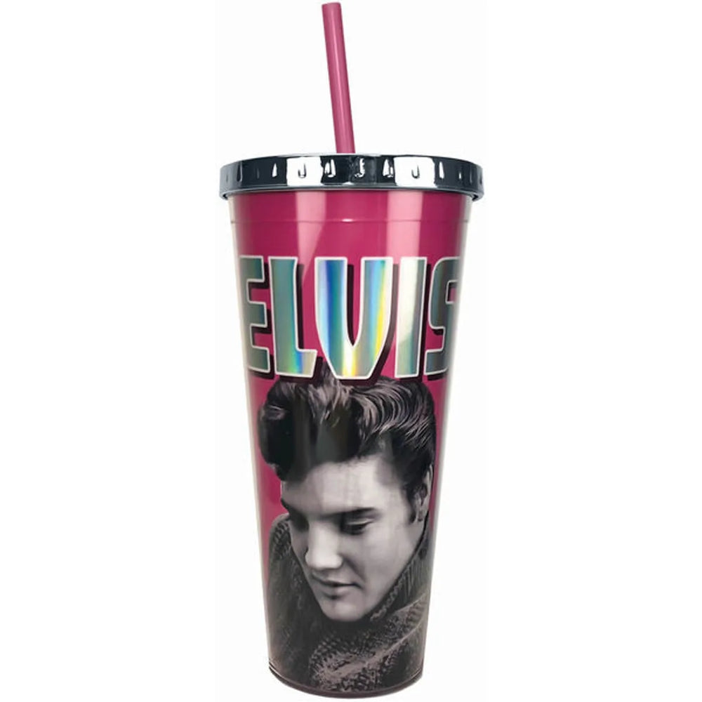 Elvis Pink Acrylic Foil Cup