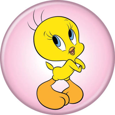 Looney Tunes - Oiseau Titi sur Bouton Rose
