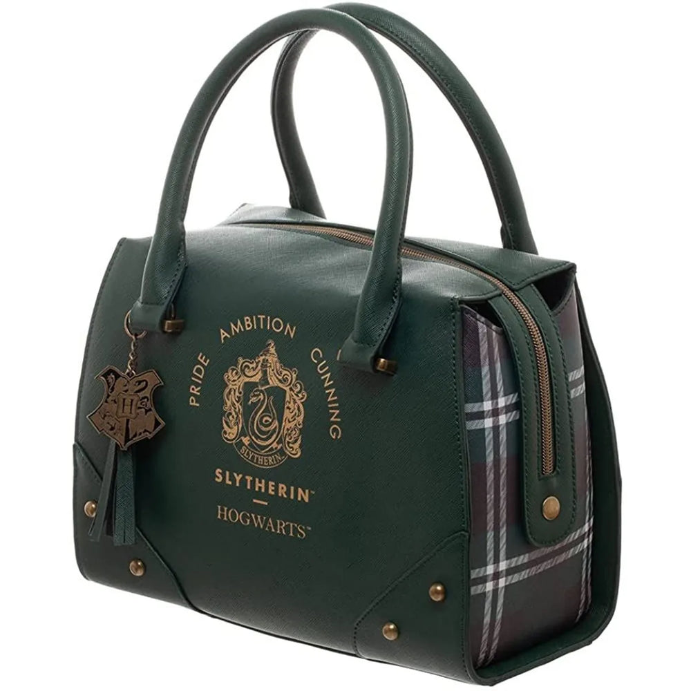 Harry Potter - Slytherin Plaid Top Roll Purse