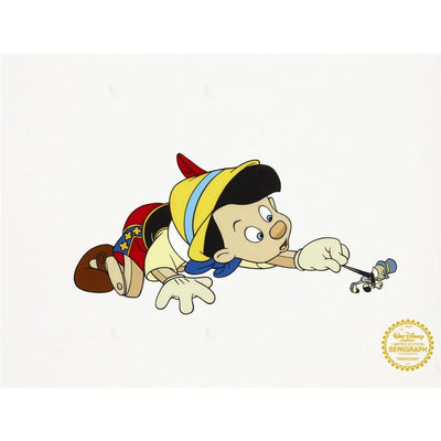 Pinocchio Sericel - Framed