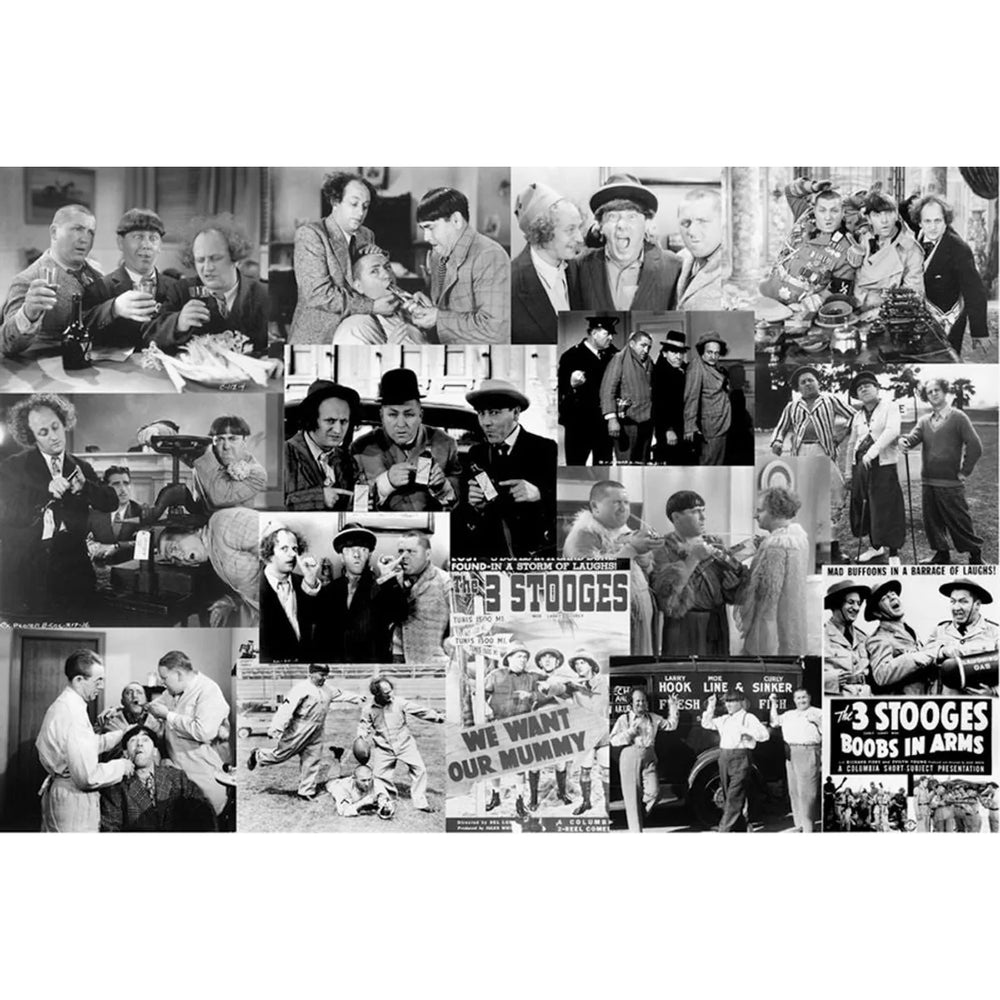 Trois Stooges - Affiche Collage