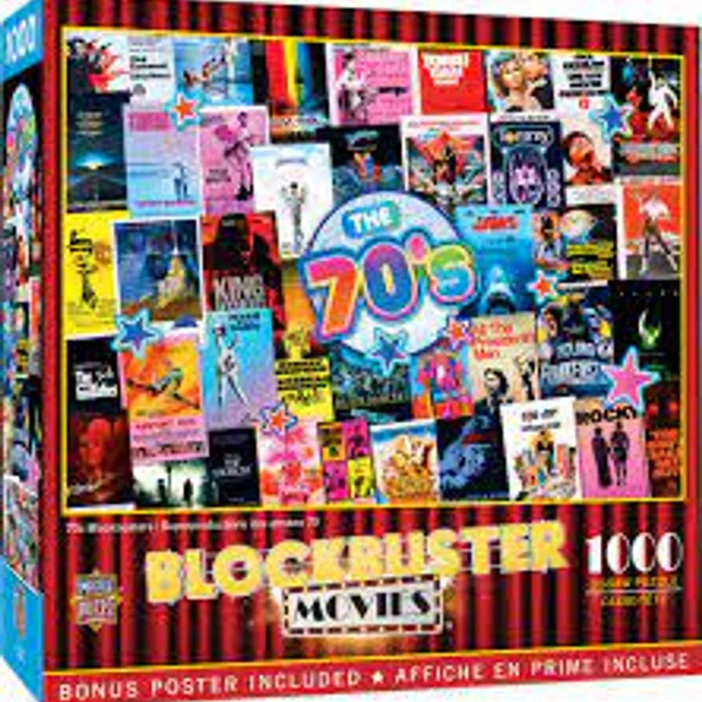Puzzle 1000 pièces : Films Cultes des Années 70