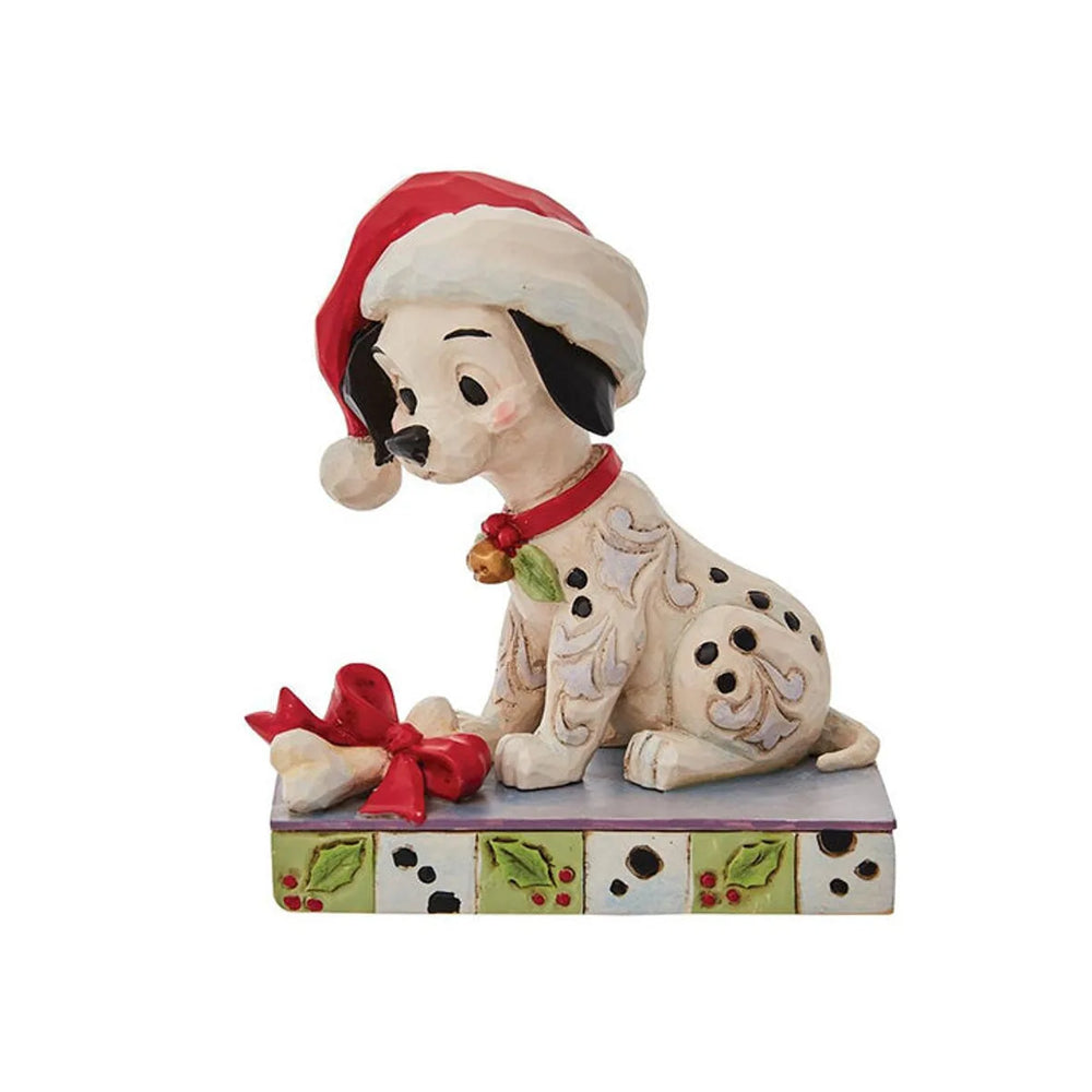 101 Dalmatiens Lucky avec tuque de Père Noël Jim Shore