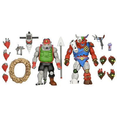 TMNT Dessin animé - Figurine d'action 2 pk Dirtbag & Groundchuck