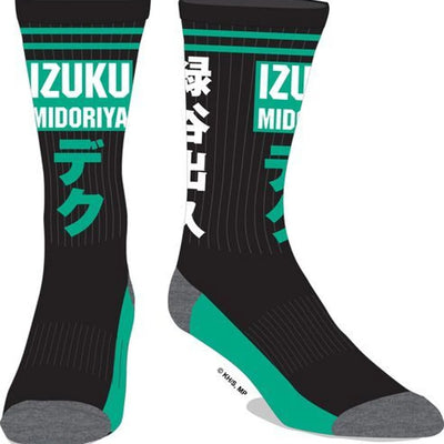 My Hero Academia - Izuku Midoriya With Kanji Crew Socks