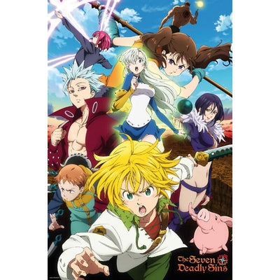 Affiche 7 Deadly Sins Meliodas & Sins 24x36