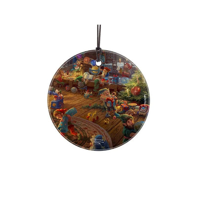 Ornement Thomas Kinkade, L'atelier du Père Noël, StarFire