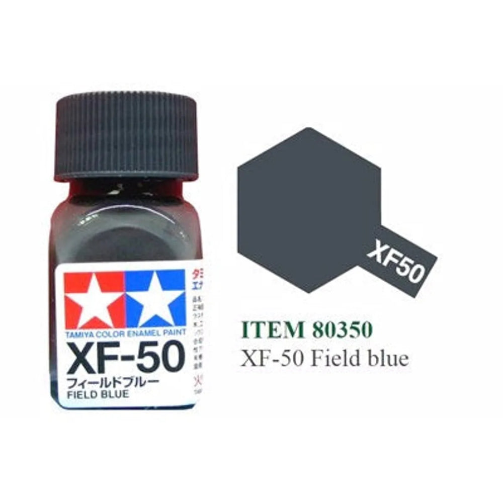 Tamiya Enamel EXF-50 Flat Field Blue Mini Bottle 10mL (1/3oz)