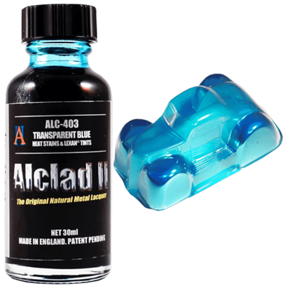 Alclad II 403 Transparent Blue Lacquer Heat Stains & Lexan Tints 30mL