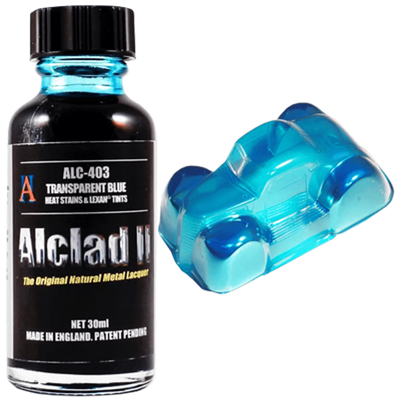 Alclad II 403 Transparent Blue Lacquer Heat Stains & Lexan Tints 30mL
