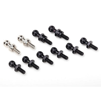 Traxxas Billes de pivot : noir(6) argenté (2) noir, longues(2)