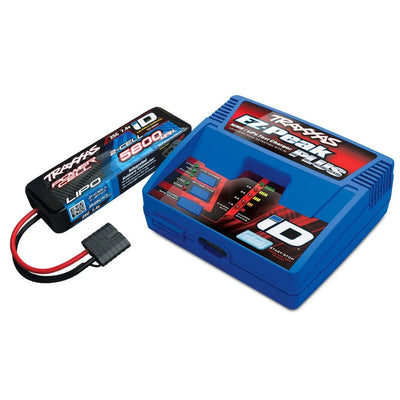 Chargeur de batteries Traxxas EZ-Peak Multi-Chimie (TRA2970) avec 1x batteries LiPo 5800mAh 7.4V 2 cellules 25C (TRA2843X)