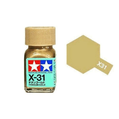 Tamiya Email EX-31 Or Titane Mini Bouteille 10 ml (1/3 oz)