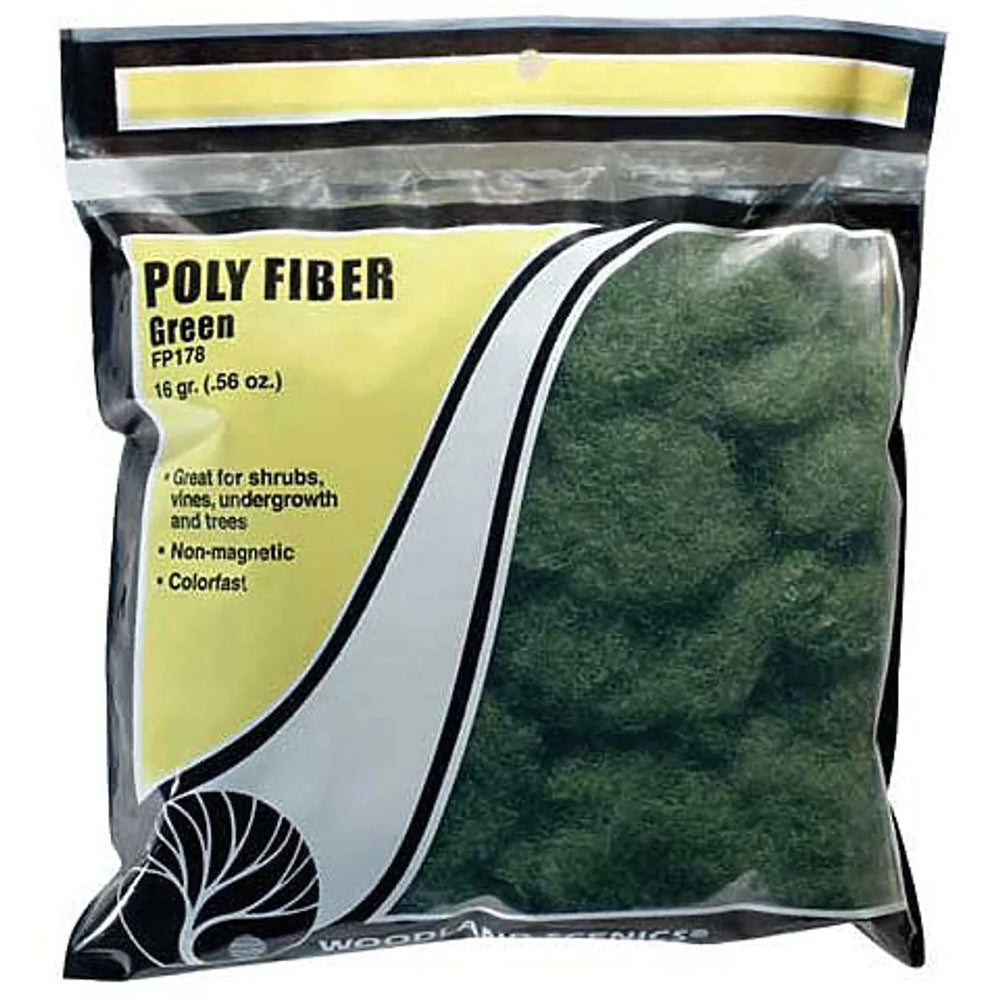 Woodland Scenics Fibre de Polyester Verte 9/16oz (16g)