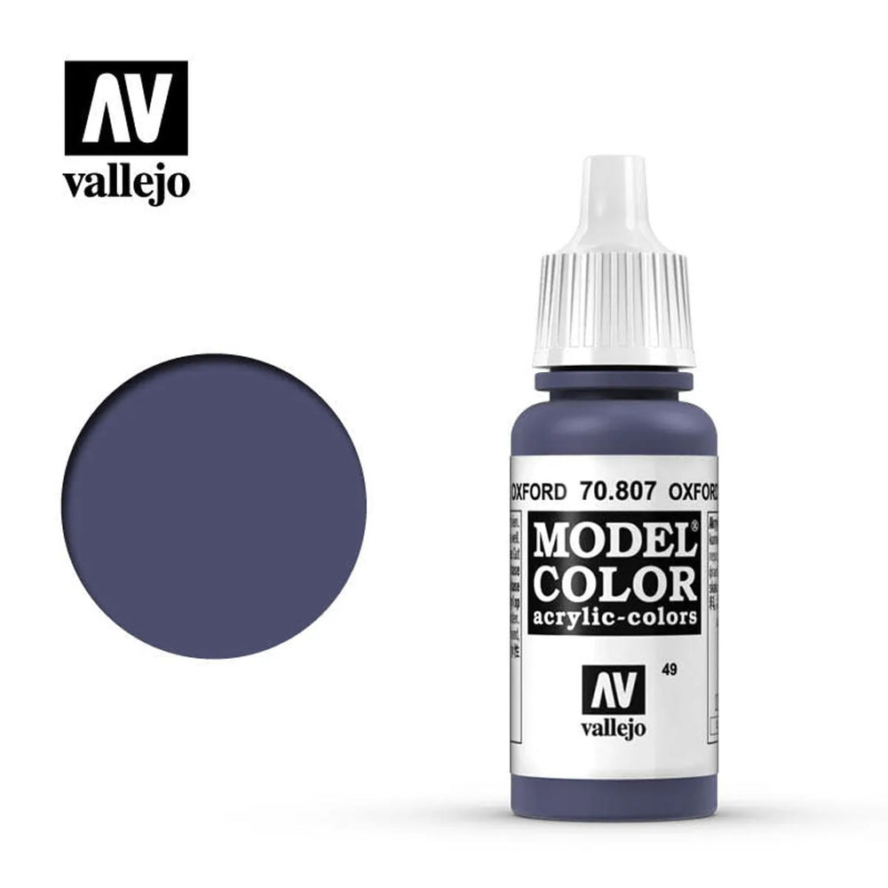 Vallejo 70807 Model Color Oxford Blue Paint 17mL NIB