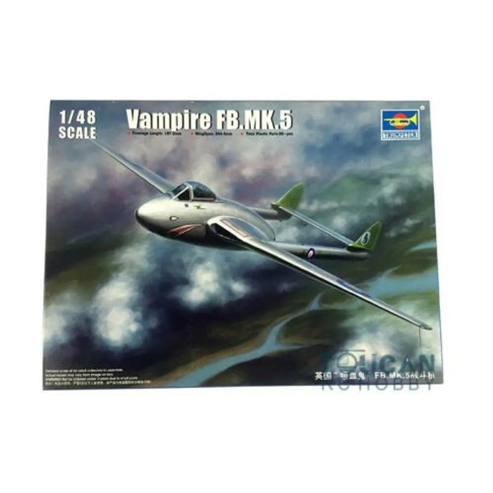 Maquette en plastique Trumpeter 02874 Vampire FB.MK.5 1/48 neuve en boîte