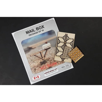 Osborn Model Kits RRA-1035 Boîtes aux lettres Échelle HO Coupe laser Bois KIT Neuf dans boîte