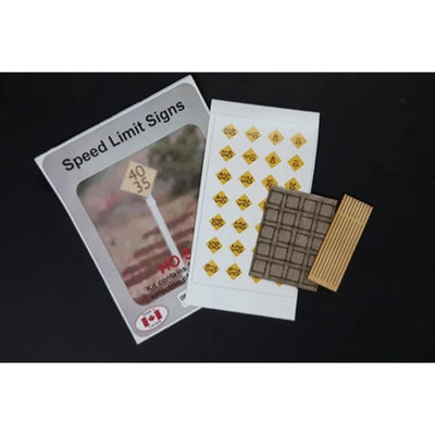 Osborn Model Kits RRA-1052 HO Speed Limit Signs Laser Cut Wood KIT NIB