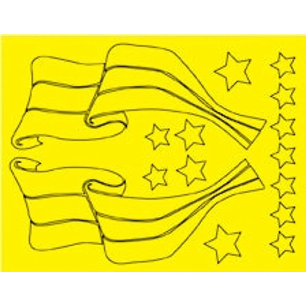 Parma 10815 PSE Flag Design Paint Mask 8.5 x 11 NIB