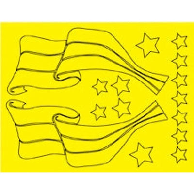 Parma 10815 PSE Flag Design Paint Mask 8.5 x 11 NIB