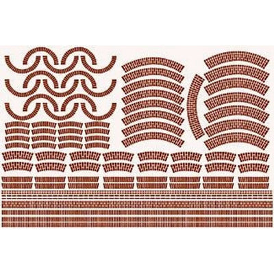 Micro-Mark 84733 O Brique d'usine vieillie en papier Détails 4 feuilles NIB
